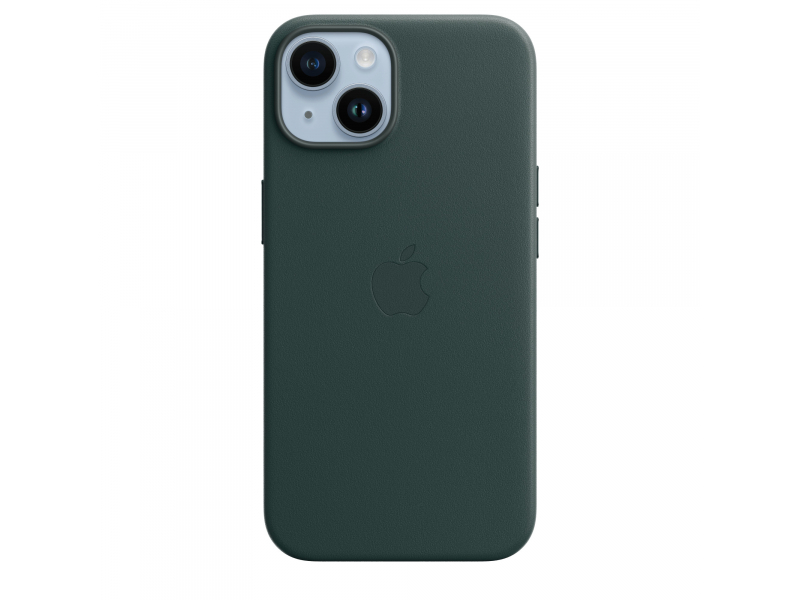 iPhone 14 Leather Case with MagSafe - Forest Green