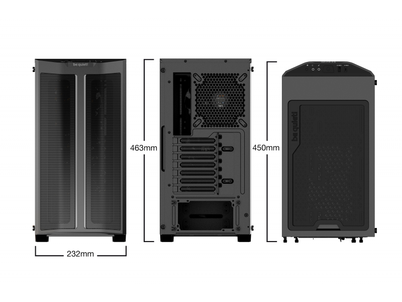 BE QUIET CASE ATX PURE BASE 500 FX Black