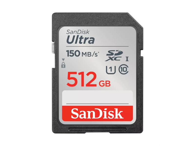 SanDisk Ultra 512 GB SDXC UHS-I Classe 10 (SANDISK ULTRA 512GB - SDXC MEMORY CARD 150MB/S)