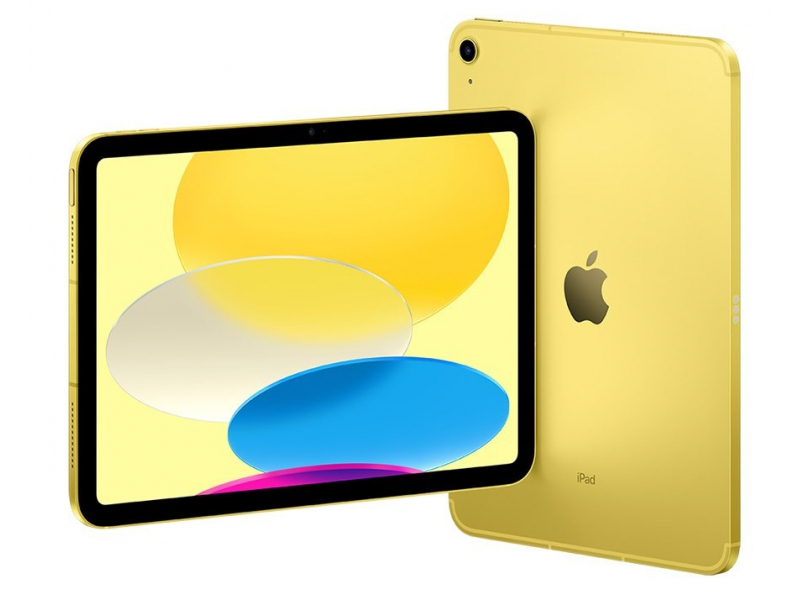 Apple iPad 10. Generazione + cellulare 27,69 cm (10,9) 256gb giallo (iPados 16, touch-id, A14 bicoli bionici)