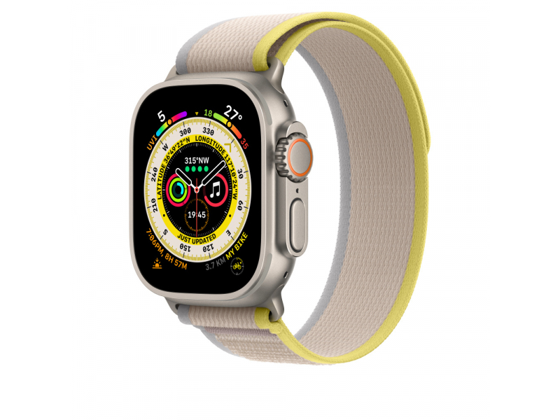 Apple MQEG3ZM/A accessorio indossabile intelligente Band Beige Giallo Nylon (Apple - Loop for smart watch - 49 mm - S/M size -