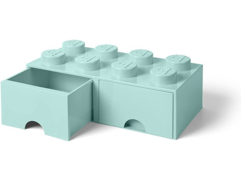 LEGO Storage Brick Cassetto 8 AQUA BLUE (40061742)