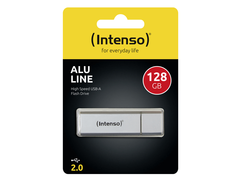 Intenso Alu Line USB Flash 128GB 2.0 Argento 3521496