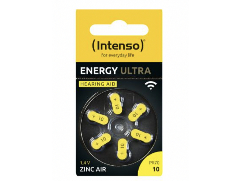 Intenso Energy Ultra A10 PR70 pila a bottone per apparecchi acustici blister da 6 7504416