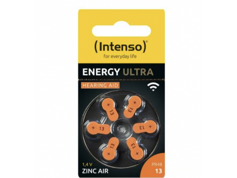 Intenso Energy Ultra A13 PR48 pila a bottone per apparecchi acustici blister da 6 7504426