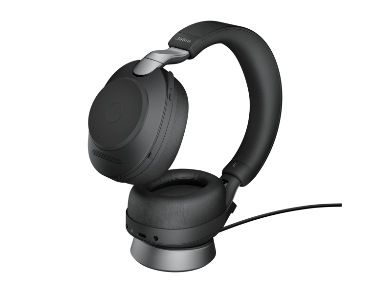 Jabra Evolve2 85, UC Stereo Auricolare Con cavo e senza cavo A Padiglione Ufficio USB tipo-C Bluetooth Nero