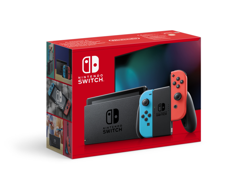 Nintendo Switch Rosso Neon/Blu Neon [ed.2022], schermo 6.2 pollici (Switch Portable Game Console - 15.8 Cm [6.2] 32 Gb - Touchs