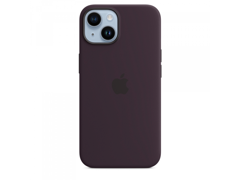 iPhone 14 Silicone Case with MagSafe - Elderberry