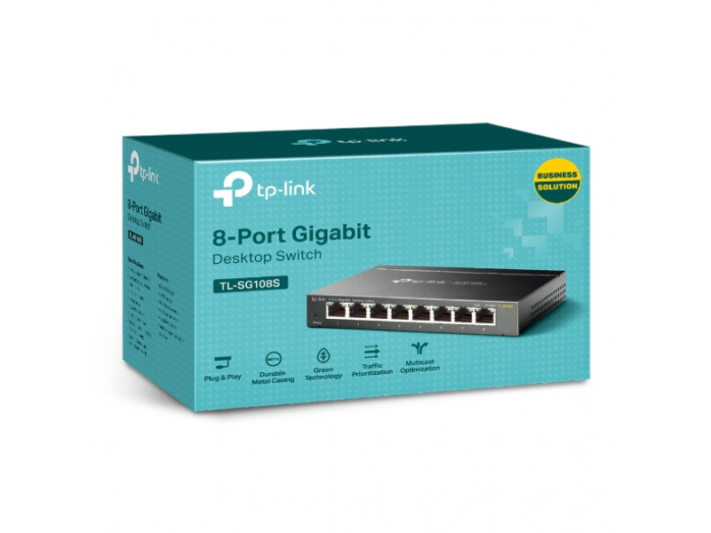 SWITCH 8 GIGABIT METALLO