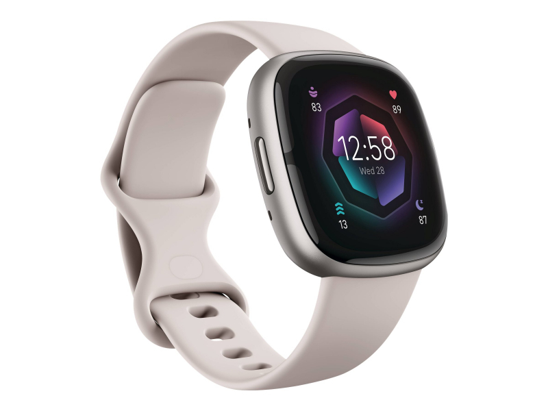 Fitbit Sense 2 Digitale Touch screen Alluminio GPS [satellitare] (Fitbit Sense 2 - platinum aluminum - s)