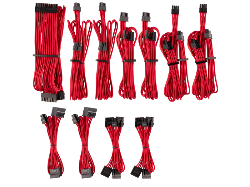 Corsair CP-8920223 Maschio/Maschio Dritto Dritto Nero/Rosso CP-8920223