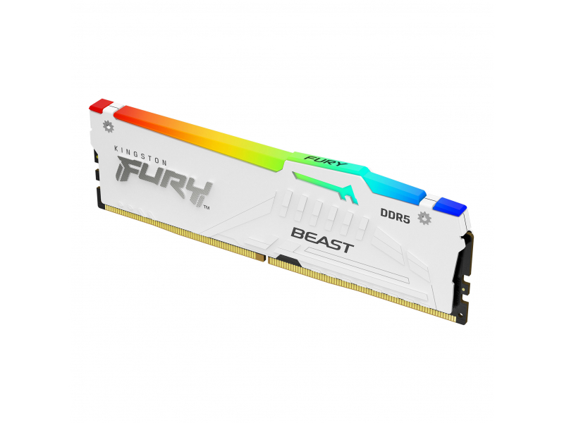 Kingston Technology FURY Beast 32 GB 5200 MT/s DDR5 CL40 DIMM White RGB XMP