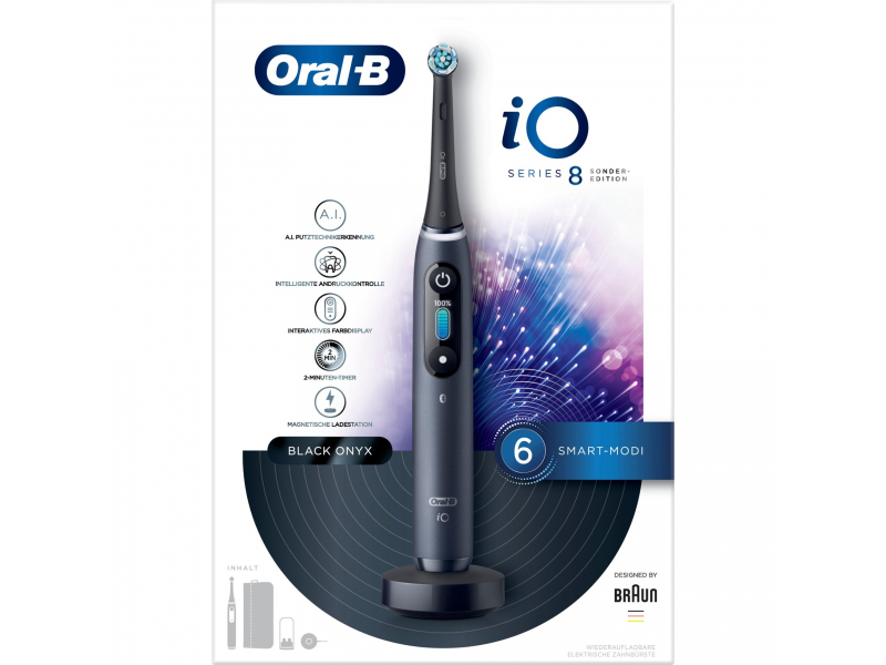 Oral-B iO Series 8 Limited Edition con custodia da viaggio onice nero 364160