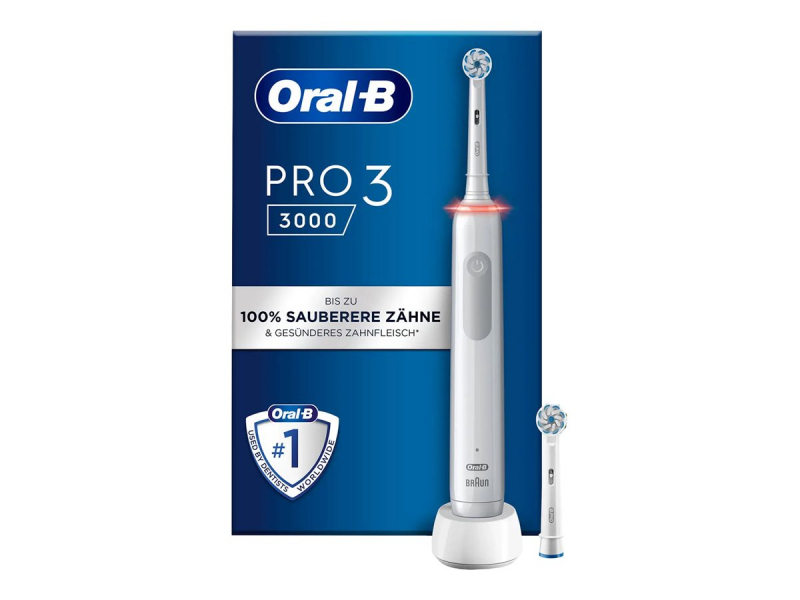 Oral-B Pro Sensitive Clean Pro 3 Adulto Spazzolino rotante-oscillante Bianco