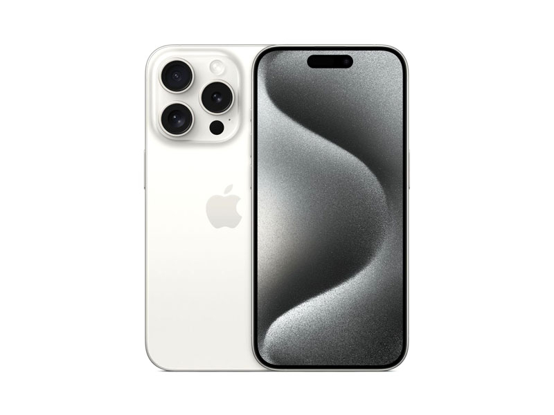 Apple iPhone 15 Pro 1TB bianco titanio (display Super Retina XDR da 6,1", display sempre attivo, isola dinamica)