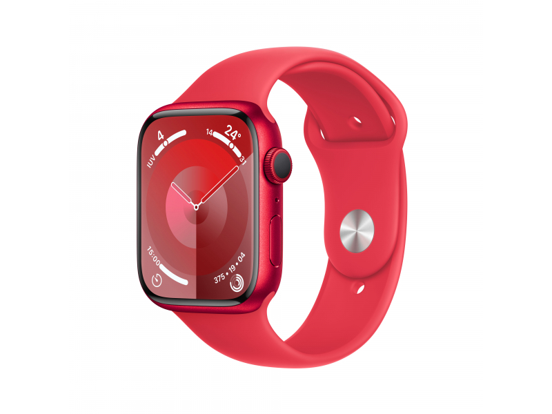 Apple Watch Series 9 45 mm Digitale 396 x 484 Pixel Touch screen Rosso Wi-Fi GPS [satellitare] (APPLE WATCH SERIES 9 GPS 45MM -