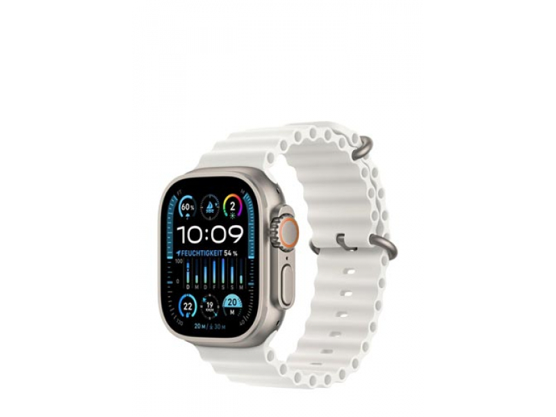 Apple Watch Ultra 2 (GPS Cellular) cassa da 49 mm in titanio, cinturino Ocean bianco