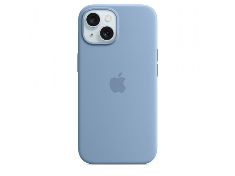 iPhone 15 Silicone Case with MagSafe - Winter Blue