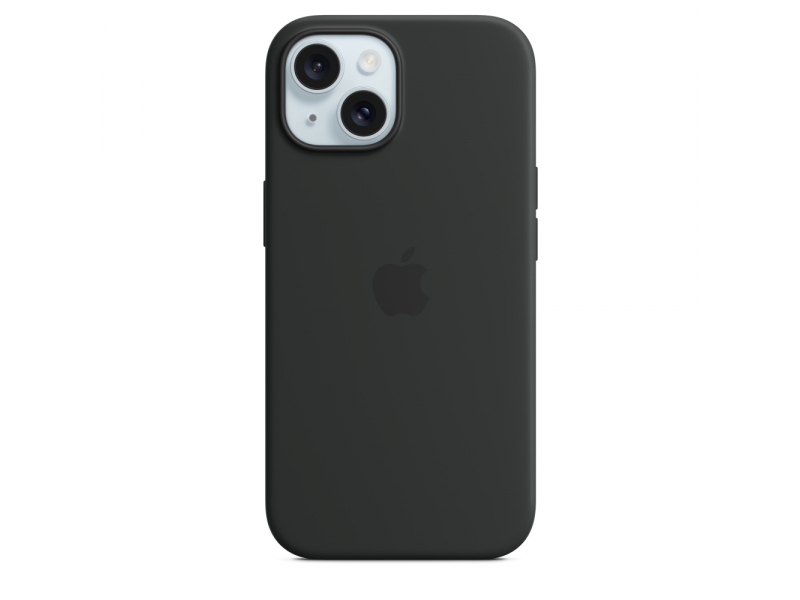 iPhone 15 Silicone Case with MagSafe - Black