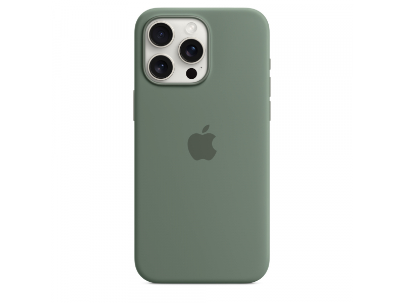 Apple Custodia MagSafe in silicone per iPhone 15 Pro Max - Cipresso (IPHONE 15 PRO MAX SILICONE CASE - CYPRESS)