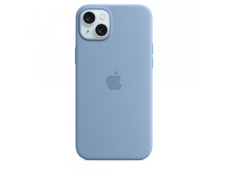 Apple Custodia MagSafe in silicone per iPhone 15 Plus - Blu inverno (Apple - bagsidecover til mobiltelefon)