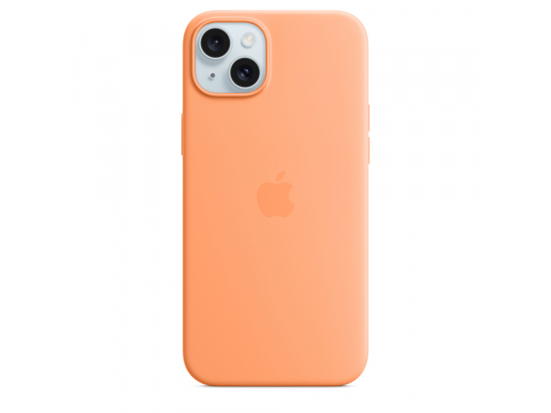 Apple Custodia MagSafe in silicone per iPhone 15 Plus - Aranciata (Apple - bagsidecover til mobiltelefon)