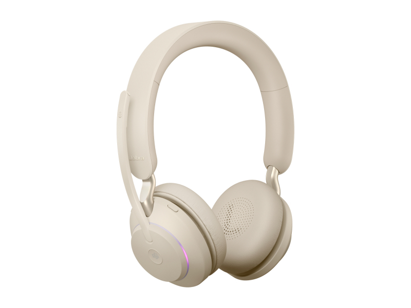 Jabra Evolve2 65, MS Stereo Auricolare Wireless A Padiglione Ufficio USB tipo-C Bluetooth Beige