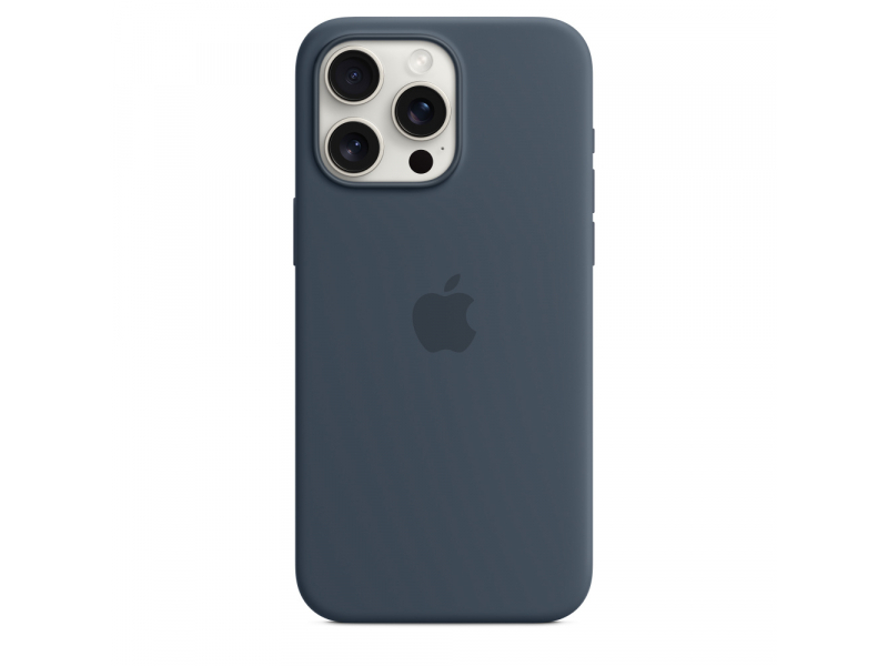 iPhone 15 Pro Max Silicone Case with MagSafe - Storm Blue