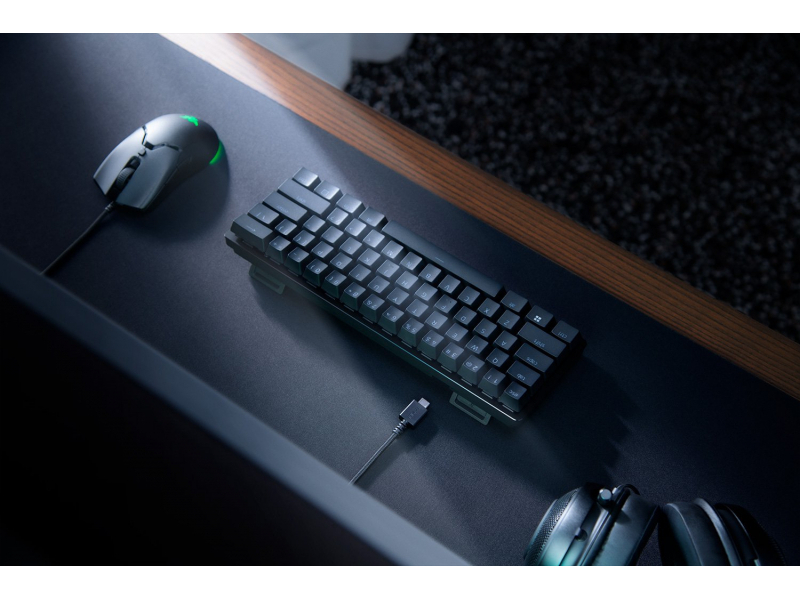 Mini tastiera Razer Huntsman (interruttori ottici analogici, cablato, USB, layout tedesco, RGB)