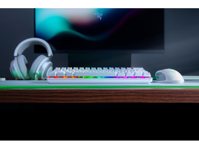 Tastiera da gioco Razer Huntsman Mini Mercury - bianca - RZ03-03392700-R3G1