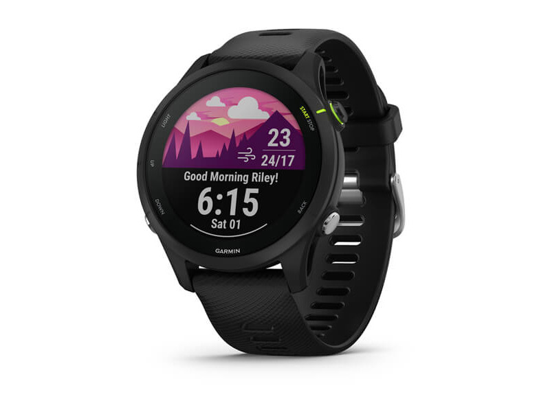 Garmin Forerunner 255 Music 33 cm 1.3 MIP 46 mm Digitale 260 x 260 Pixel Touch screen Nero Wi-Fi GPS satellitare (Garmin Foreru