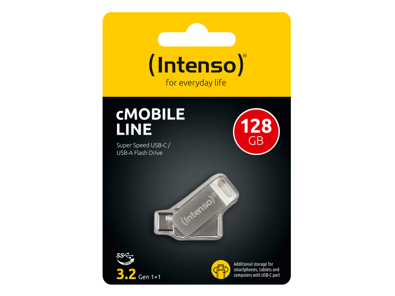 Chiavetta USB Intenso cMobile Line 128GB 3.2 Gen 1 Argento 3536491