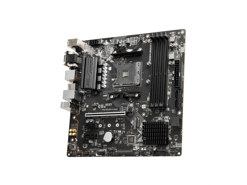 MB MSI PRO B550M-P GEN3 AM4 RYZ5000 4D4 4S3 1M.2 U3.2 GBLAN H/D/V RAID