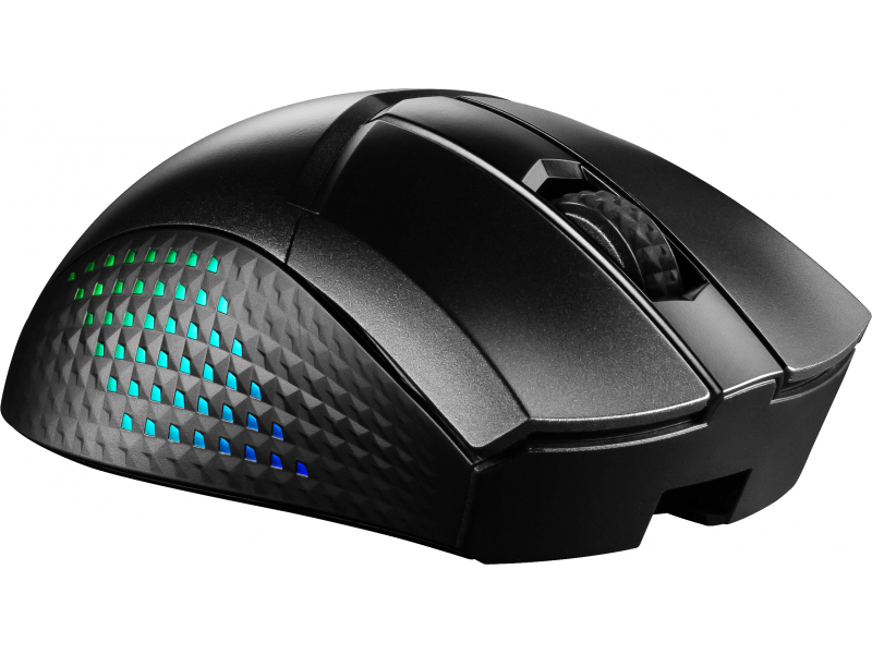 MSI CLUTCH GM51 LIGHTWEIGHT WIRELESS mouse Giocare Mano destra RF Wireless + Bluetooth + USB Type-C Ottico 26000 DPI (CLUTCH GM