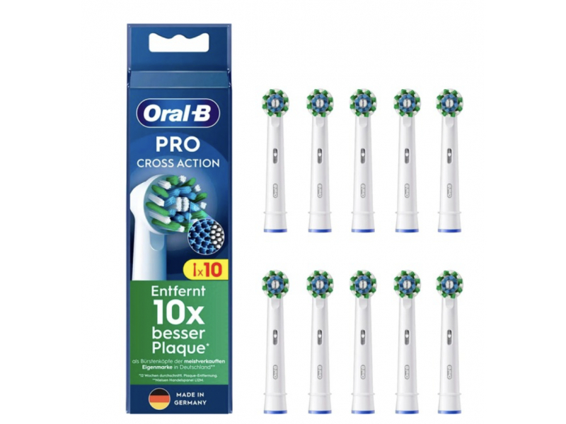 Passend fr Oral-B Elektrozahnbrsten mit rundem Brstenkopf 10er Set