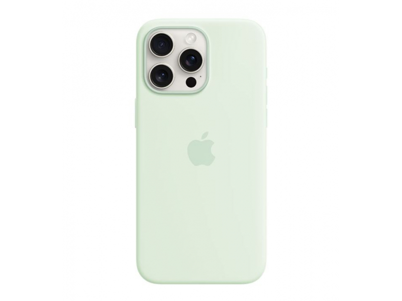 Apple Custodia MagSafe in silicone per iPhone 15 Pro Max - Menta fredda (Apple - Back cover for mobile phone - MagSafe compatib