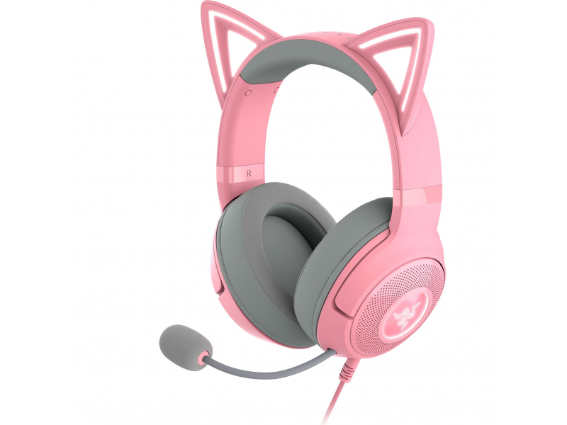 Razer Kraken Kitty V2 - Quartz ed. Cuffia Cablata a padiglione Rosa (RAZER KRAKEN KITTY V2 HEADSET QUARTZ)