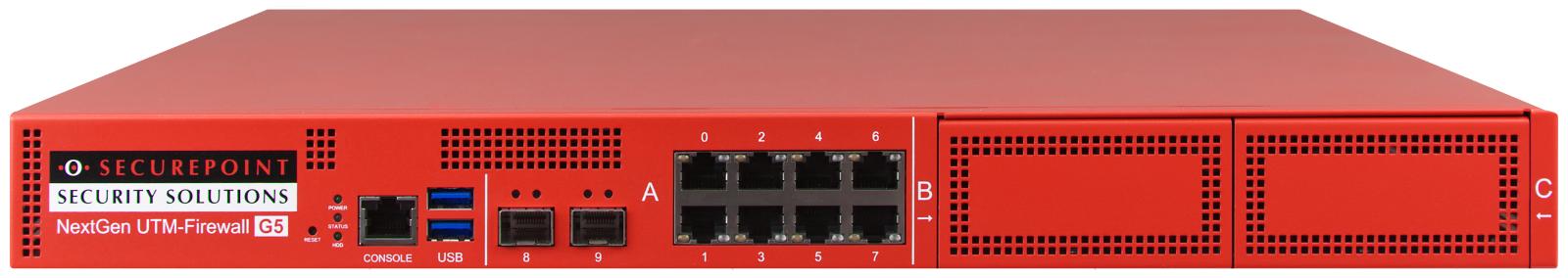 Securepoint RC1000R G5 [Rev. 1] firewall [hardware] 1U 30 Gbit/s (SECUREPOINT FIREWALL RC1000R G5)