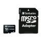 VERBATIM MicroSDHC Card 128GB CL10 Adpt