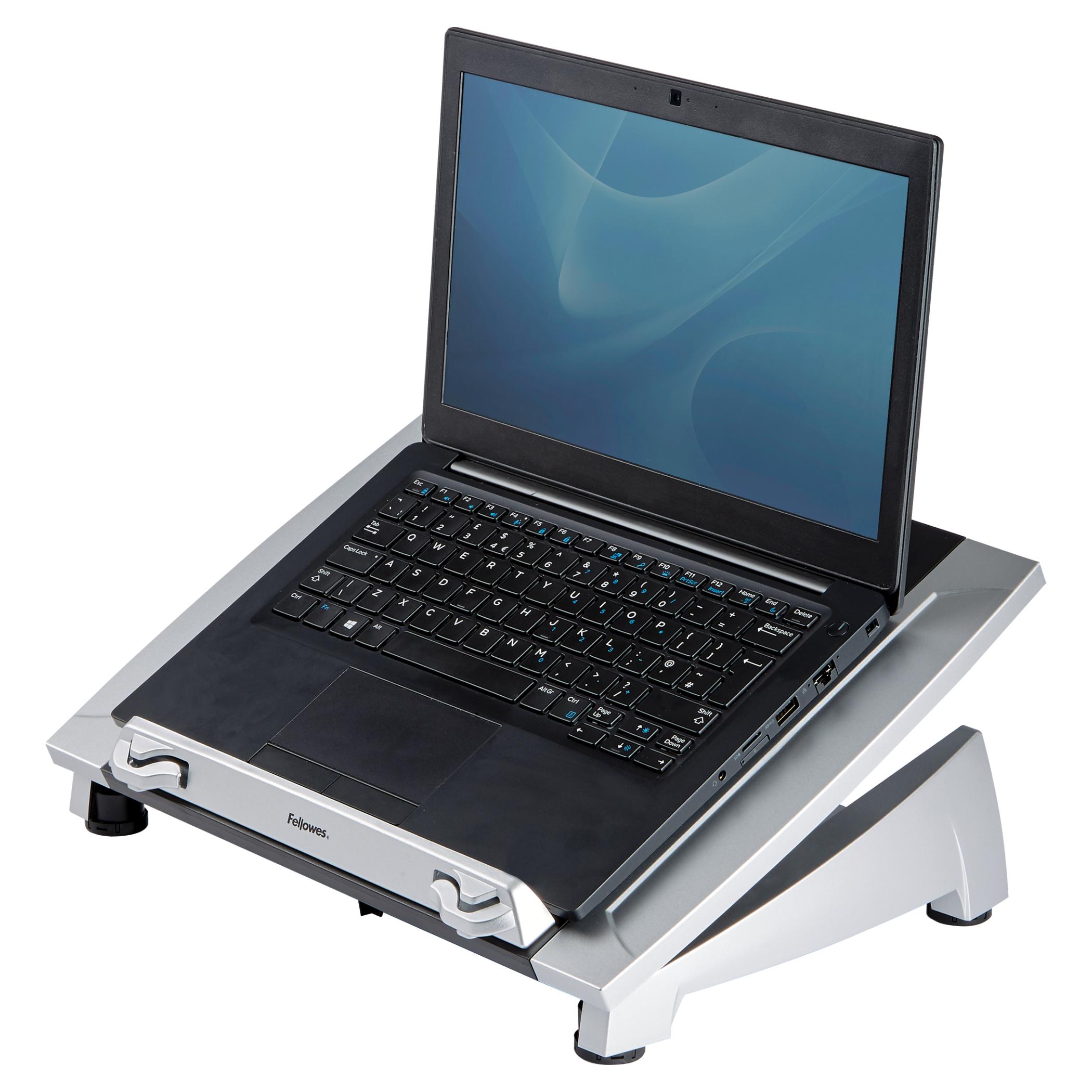 Fellowes 8036701 supporto per laptop Supporto per computer portatile Nero, Argento 43,2 cm (17")