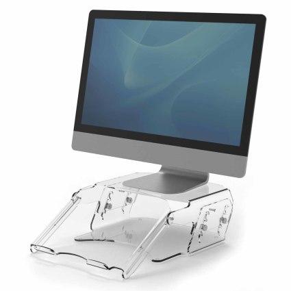 Fellowes 9731201 supporto da tavolo per Tv a schermo piatto Trasparente Scrivania