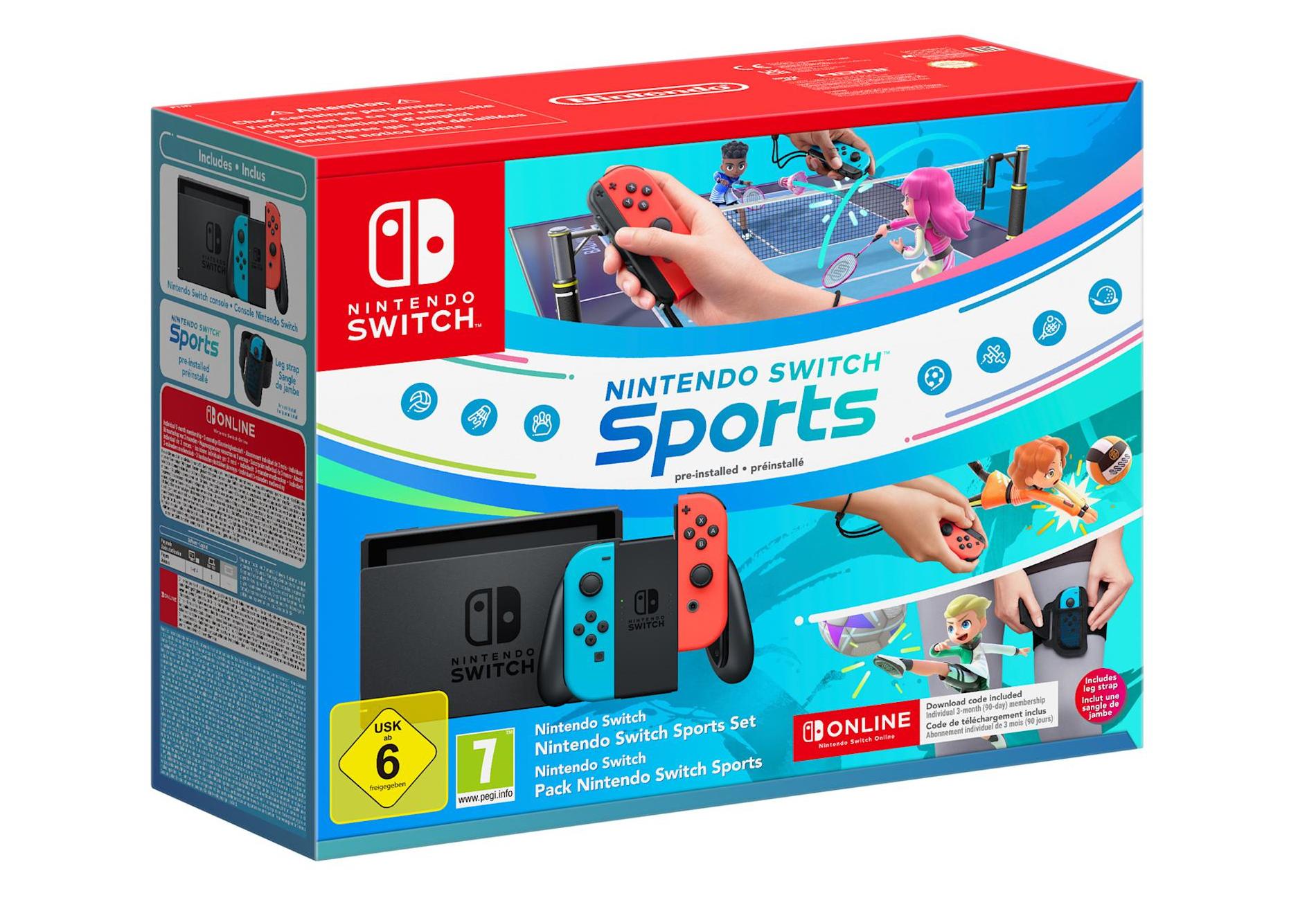 Nintendo Switch Sports Set console da gioco portatile 15,8 cm (6.2") 32 GB Touch screen Wi-Fi Blu, Grigio, Rosso