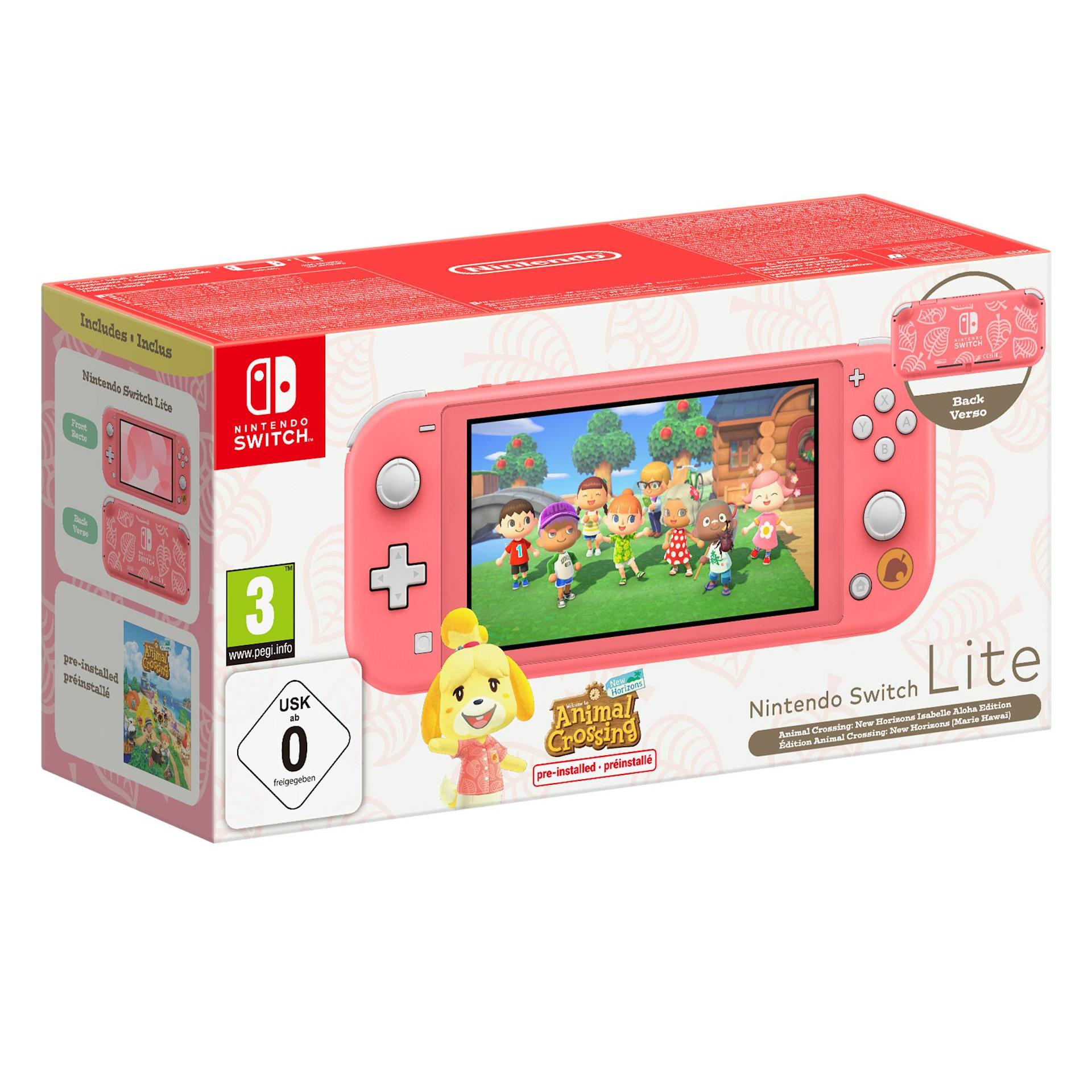 Nintendo Switch Lite Animal Crossing: New Horizons Isabelle Aloha Edition console da gioco portatile 14 cm (5.5") 32 GB Touch s