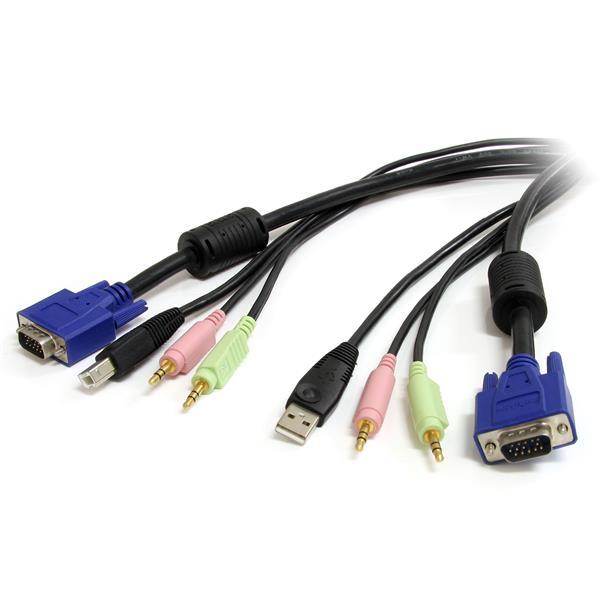 CAVO 1.8M 4IN1 USB VGA KVM