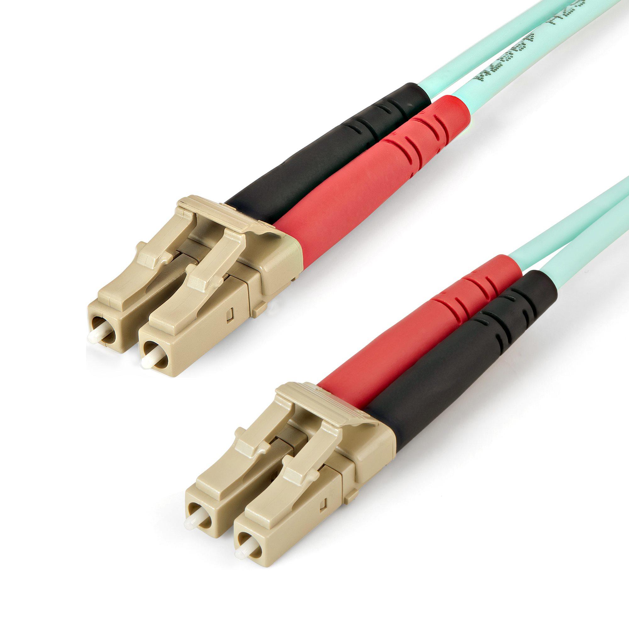 StarTech.com Cavo in fibra ottica multimodale da LC/UPC a LC/UPC OM4 da 5 m - Fibra LOMMF/VCSEL Zipcord da 50/125 µm, Reti 100