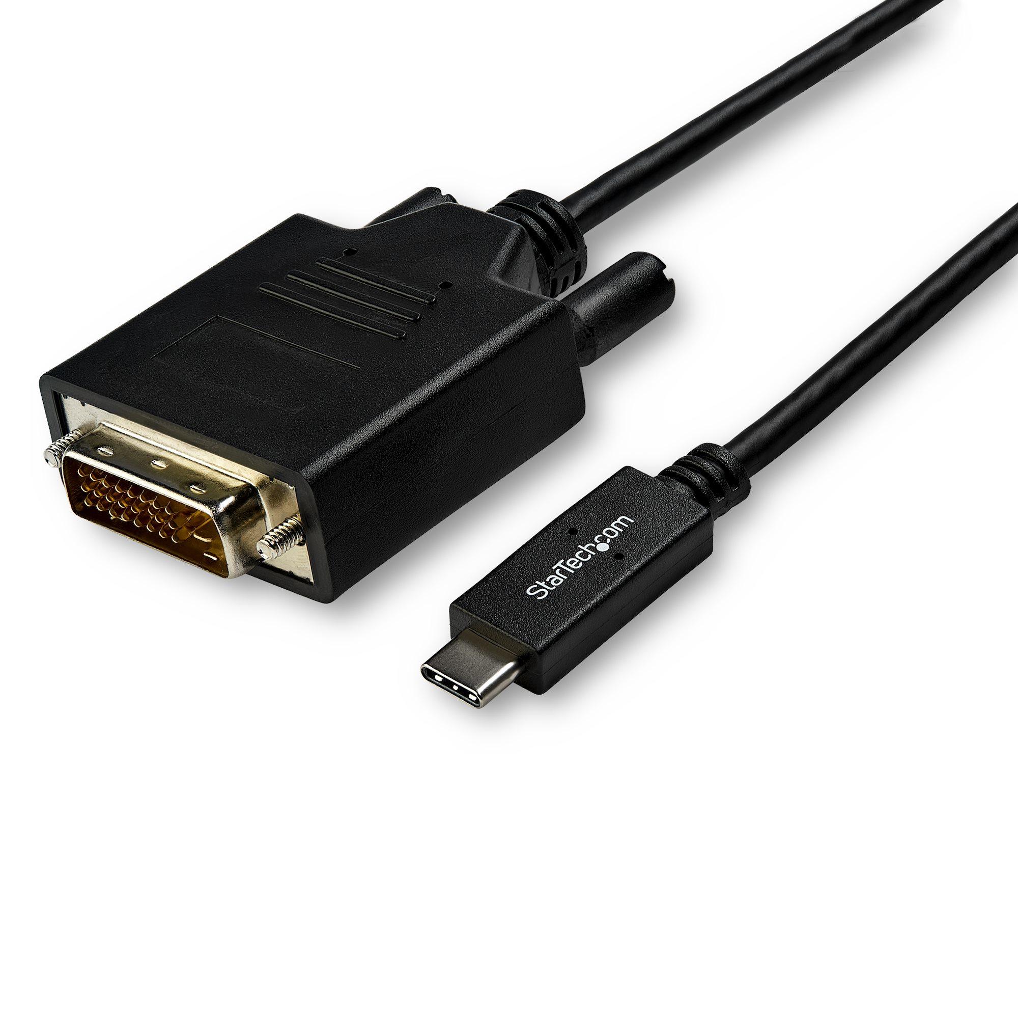 StarTech.com Cavo USB C a DVI (Single-Link) 1080p - 3 m - Cavo Adattatore Video USB Type-C a DVI-D (DP Alt Mode HBR2) - Compati