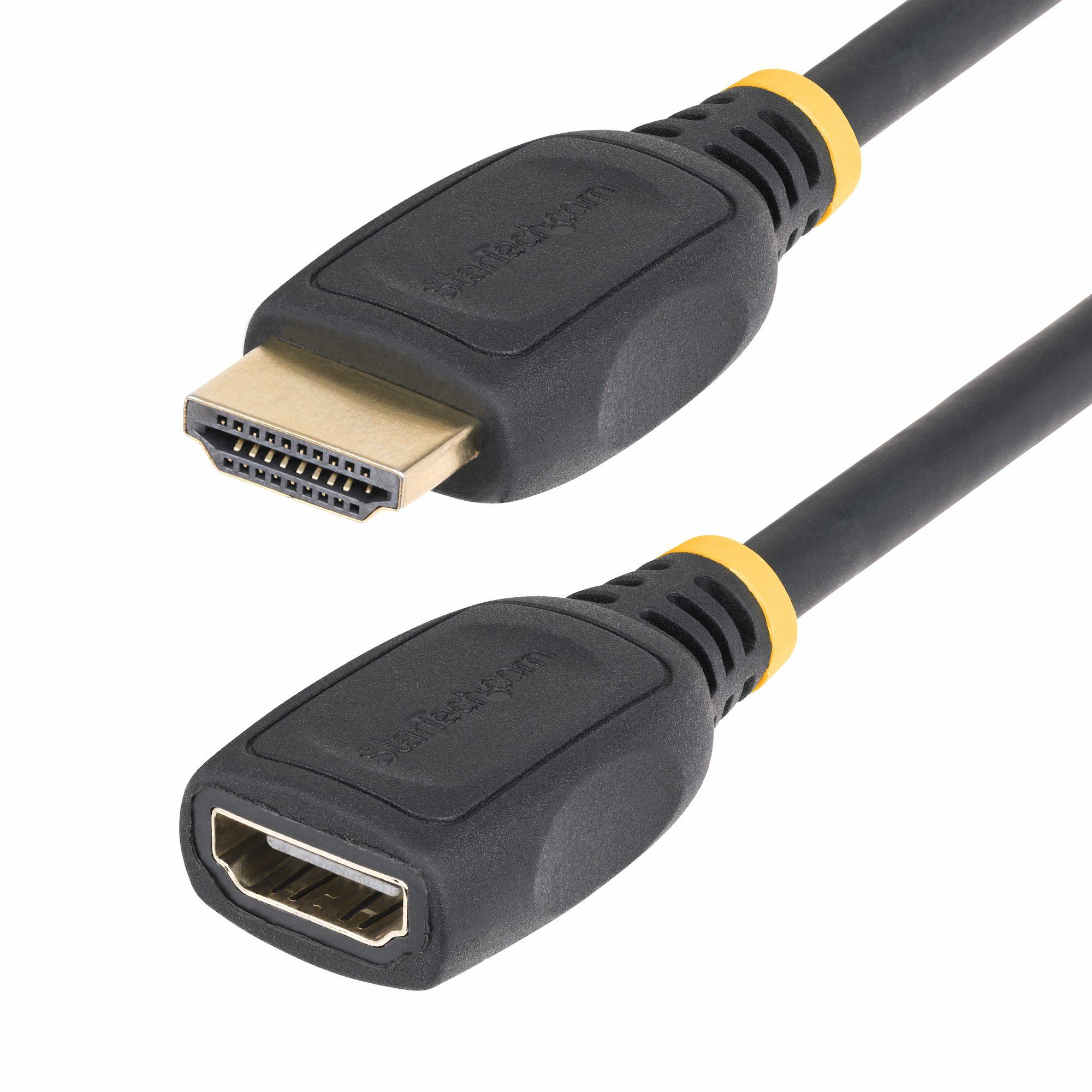 StarTech.com Cavo prolunga HDMI 2.0 da 2m, cavo HDMI ad alta velocitÃƒÂ , 4K 60Hz, cavo adattatore di prolunga HDMI da masc