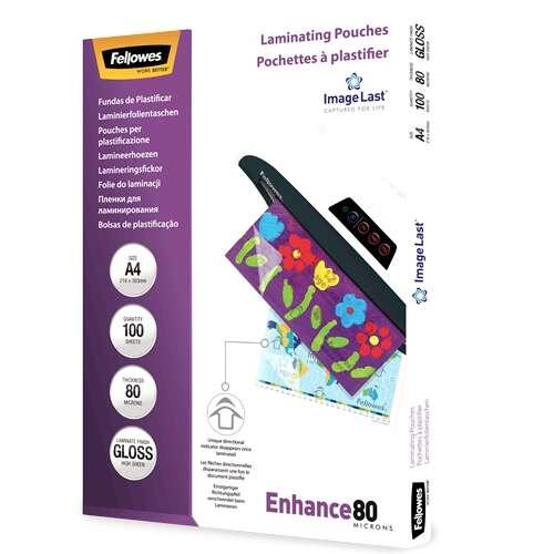 FELLOWES POCHETTES IMAGELAST A4 80 MICRONS - PACK DE 100