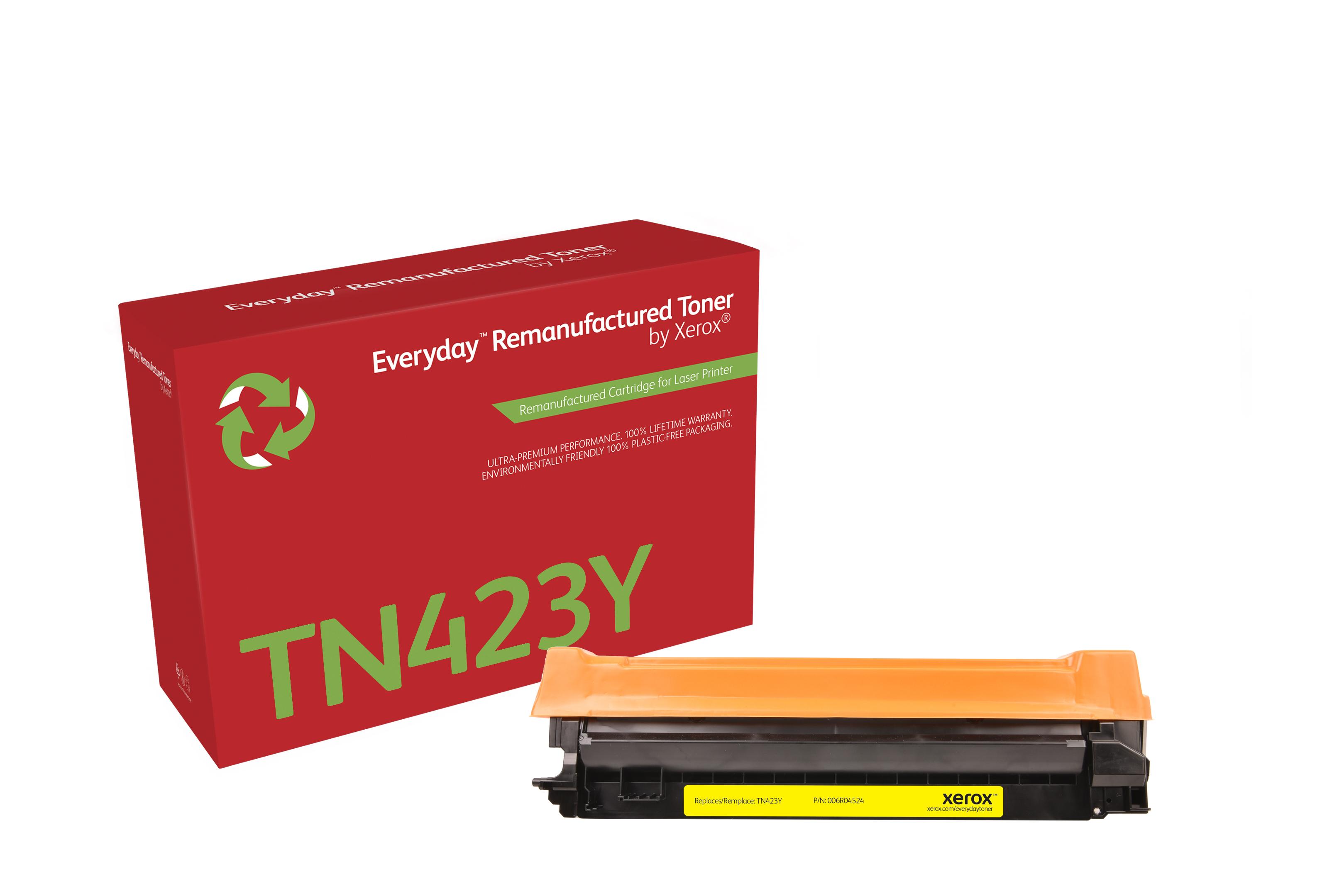 Everyday Toner rigenerato ™ di Xerox Giallo compatibile con Brother TN423Y, High capacity