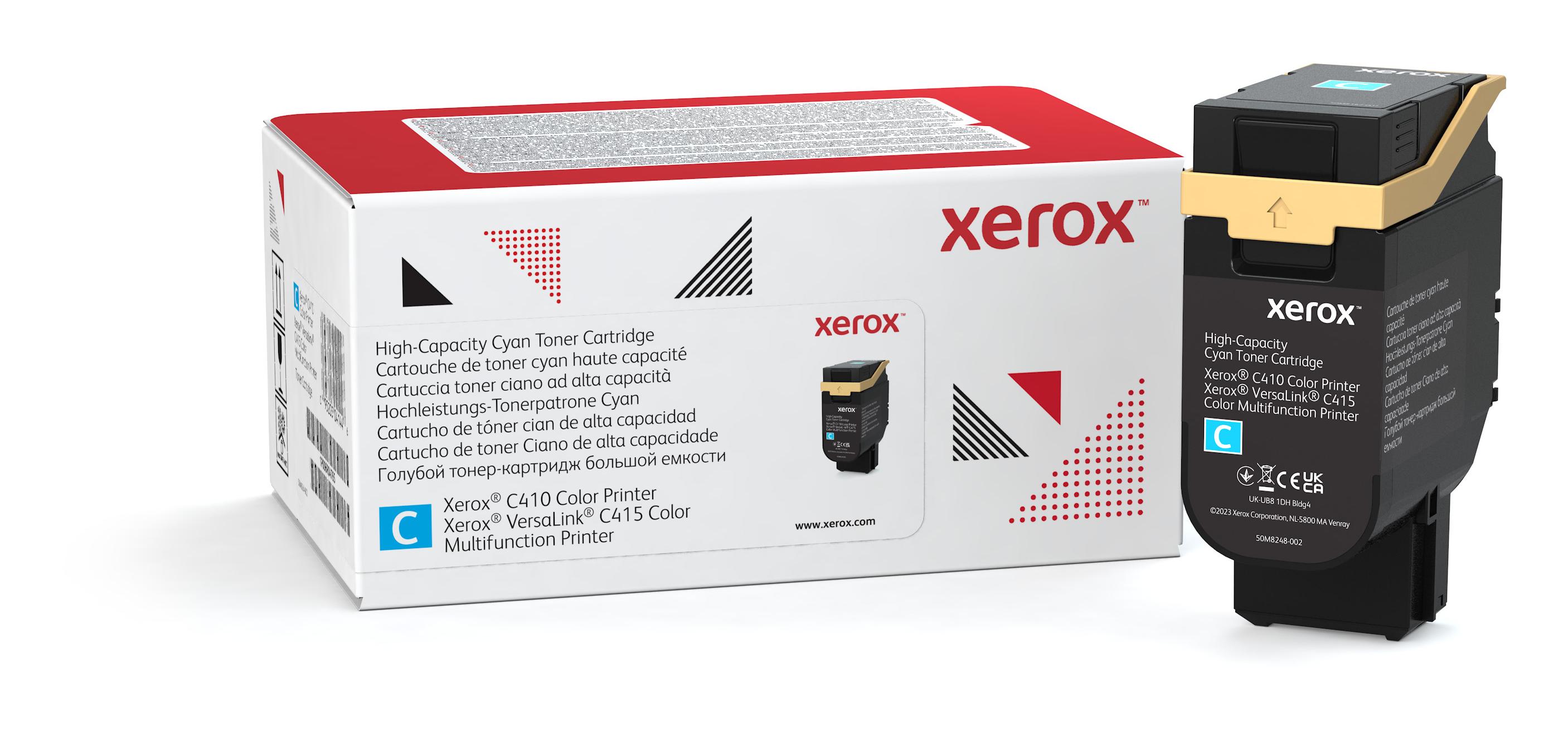 Xerox Cartuccia toner Ciano a High capacity da 7000 Pagine per Stampante a colori C410/multifunzione a colori VersaLink C415